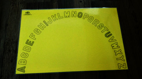 Carta Huruf Semi Bulat (huruf besar dan kecil)